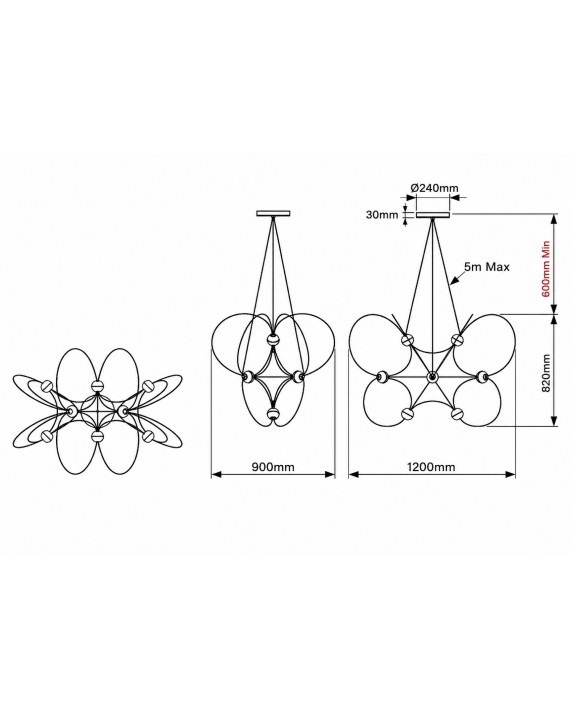 DCW éditions Munari 10 Pendant Lamp